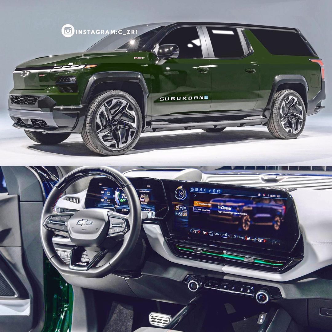 Electric 2025 Chevrolet Suburban Looks Like a SilveradoBased Tesla Killer