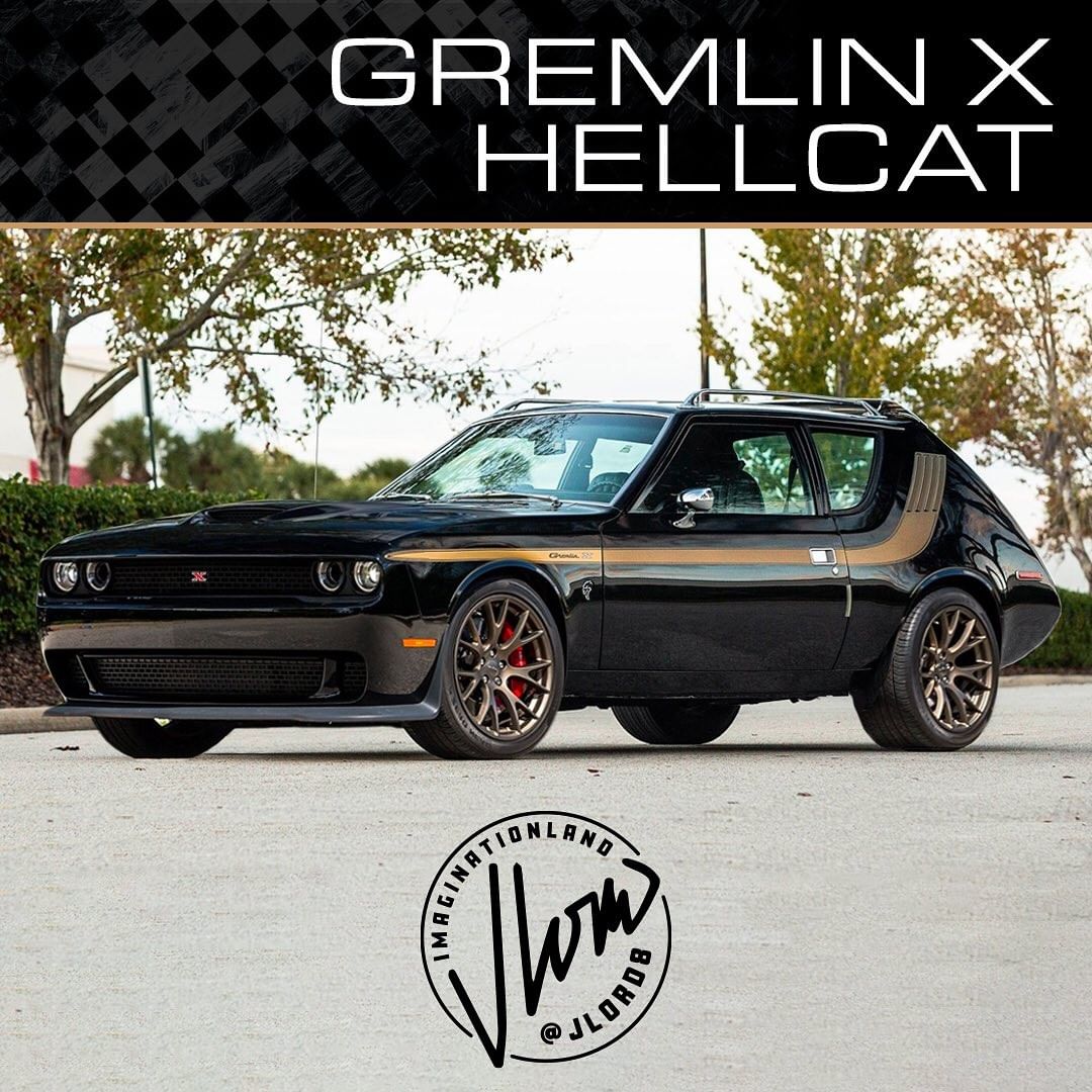HellcatGratified AMC Gremlin Runs with the Big Boys in Fitting Rendering