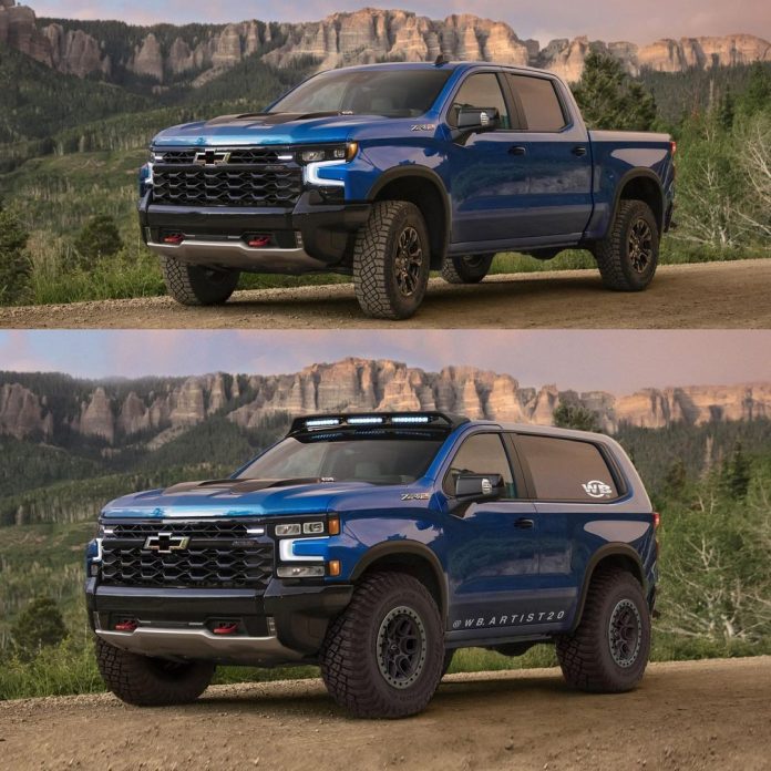 2024 Chevy Blazer ZR2 FullSUV CGI Takes a Stab at Bronco Raptor with 6