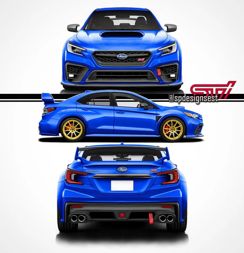 2023 Subaru WRX STI Gets Digitally Reborn as EV Plans Lie Ahead