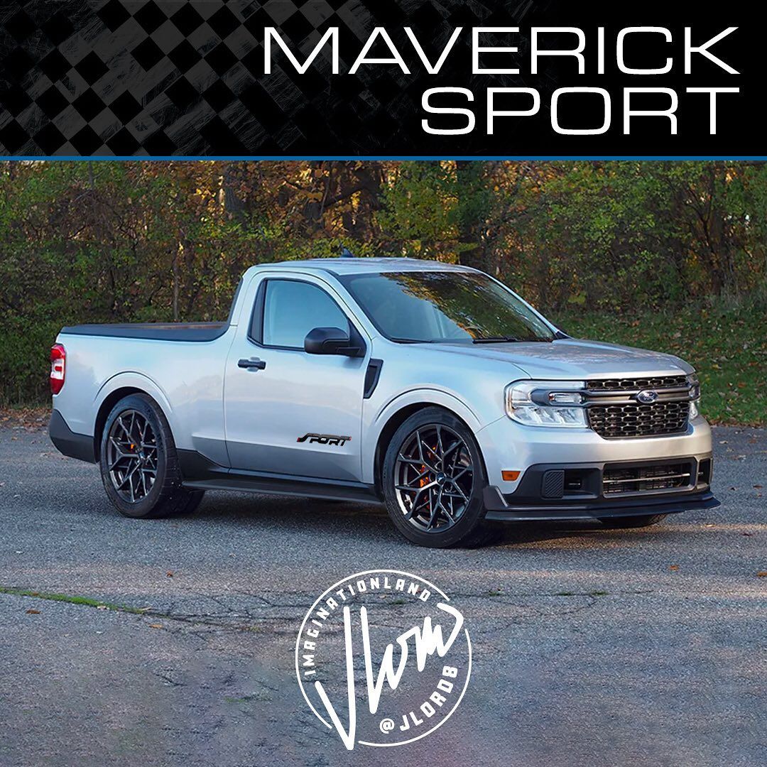 Unofficial 2023 Ford Maverick Sport Turns to Regular Cab, 3.0 EcoBoost