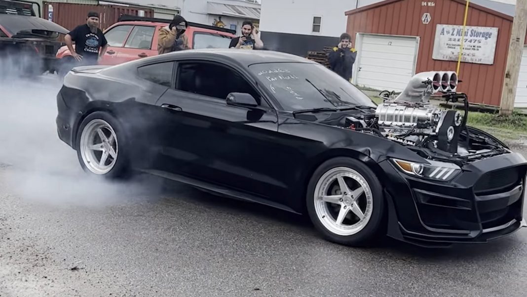 1500 HP BigBlock Mustang Built by Westen Champlin Is a Burnout Machine
