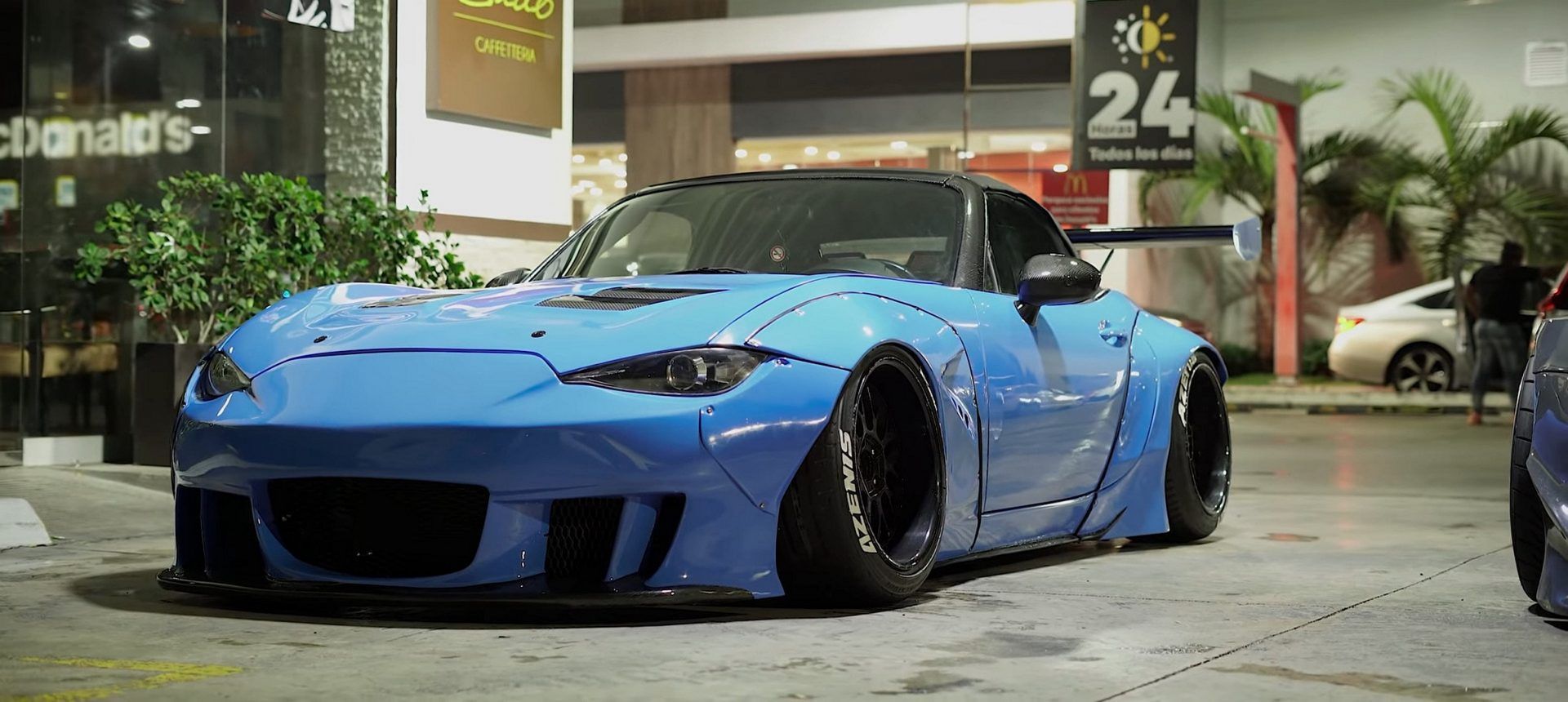 Widebody Mazda MX5 Miata ND Rocket Bunny With Carbon Bits Meets Custom Pandem Honda S2000