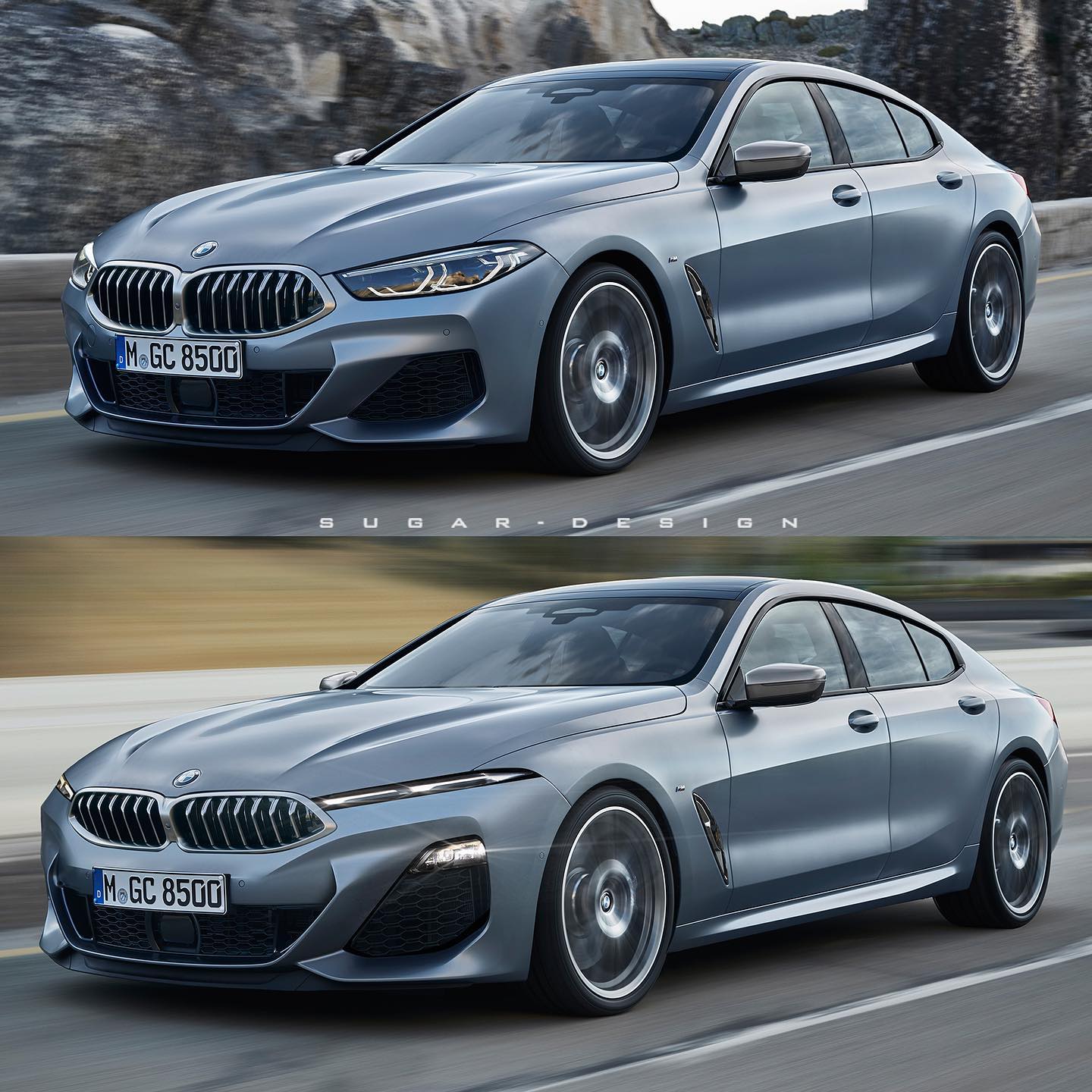 2023 BMW 8 Series Gets Unofficial Facelift Rendering With Split Headlights