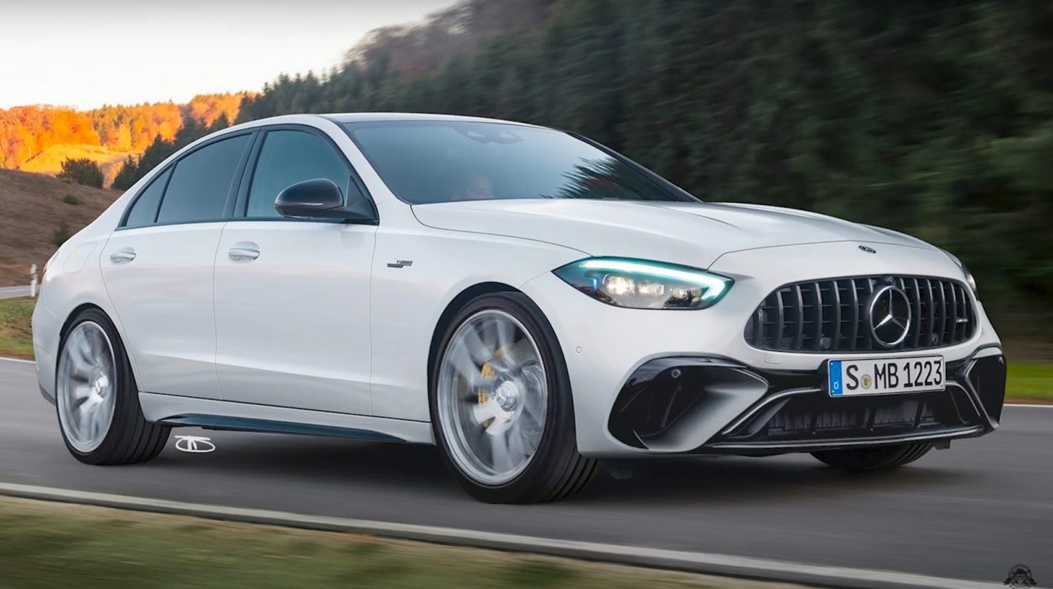 2023 MercedesAMG C63 Shows Gaping Intakes for Hybrid Turbo FourCylinder in Accurate Render