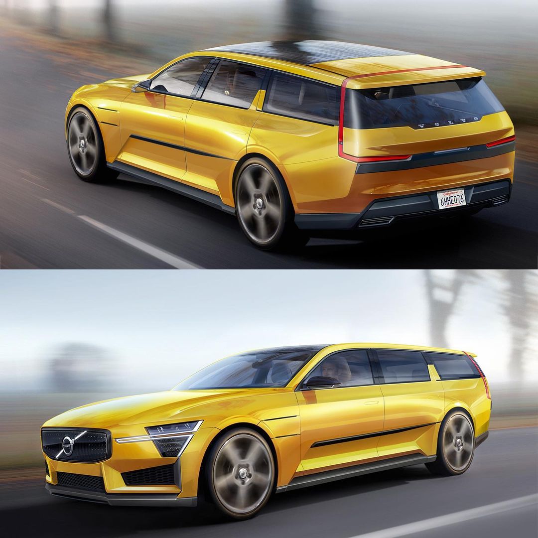 2023 Volvo EV Wagon Unofficial Concept Revives Boxy Classic on Embla