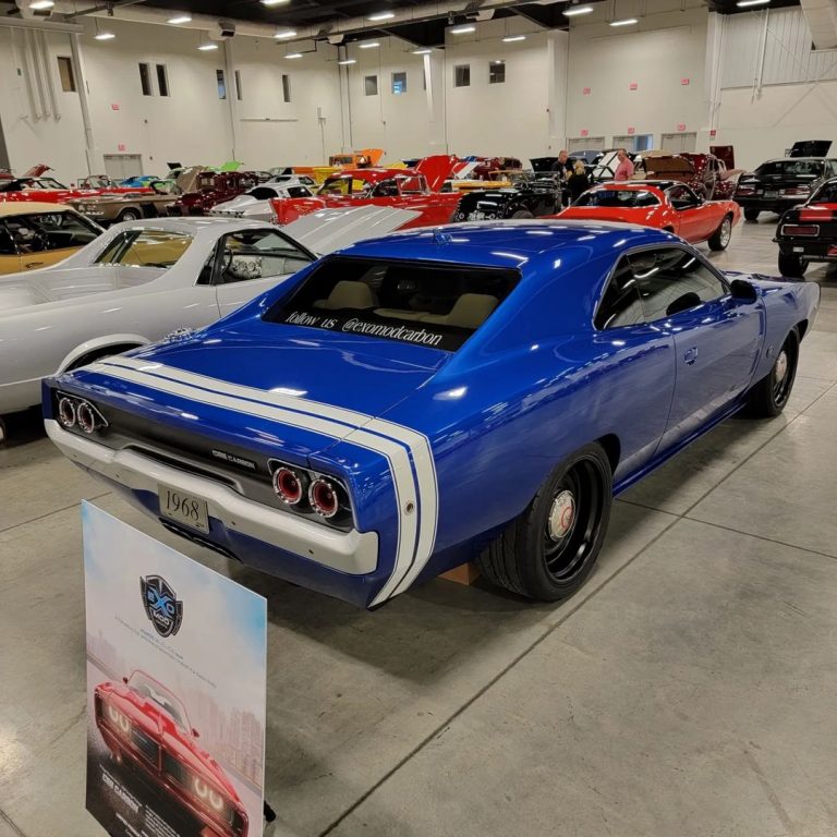 ExoMod C68 Is a CarbonBodied Dodge Challenger Hellcat in 1968 Charger
