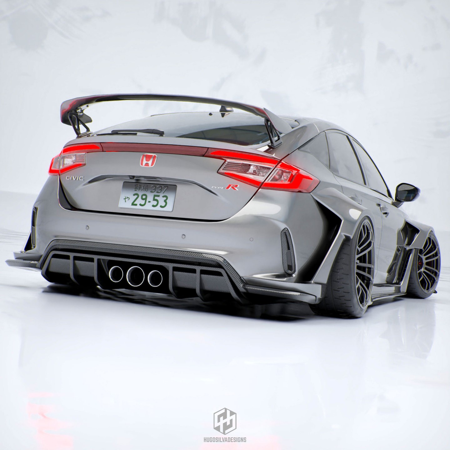 Civic type r shop wide body kit