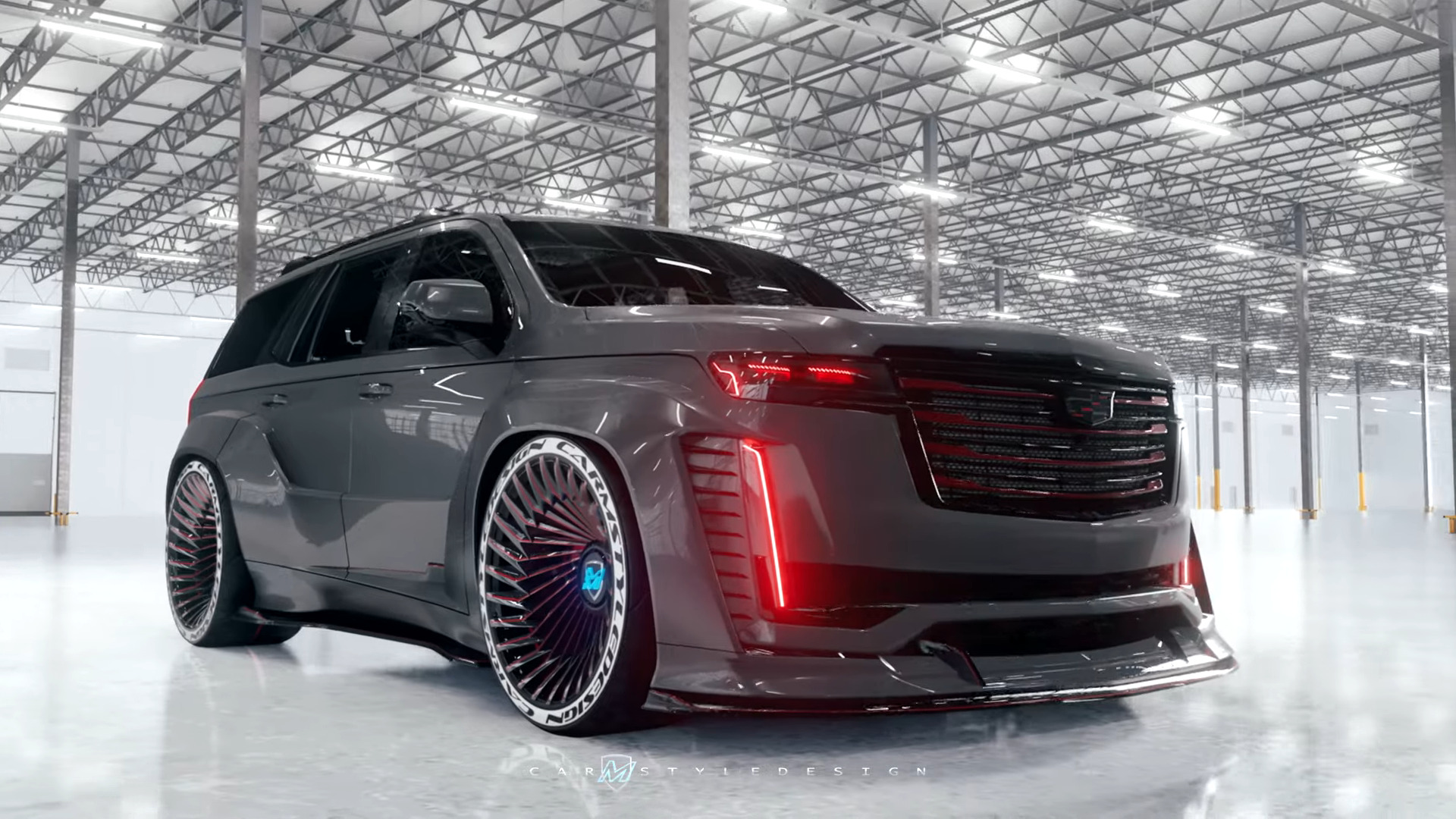 2023 Cadillac EscaladeV Gets Hardcore Widebody in SuperSUV Rendering