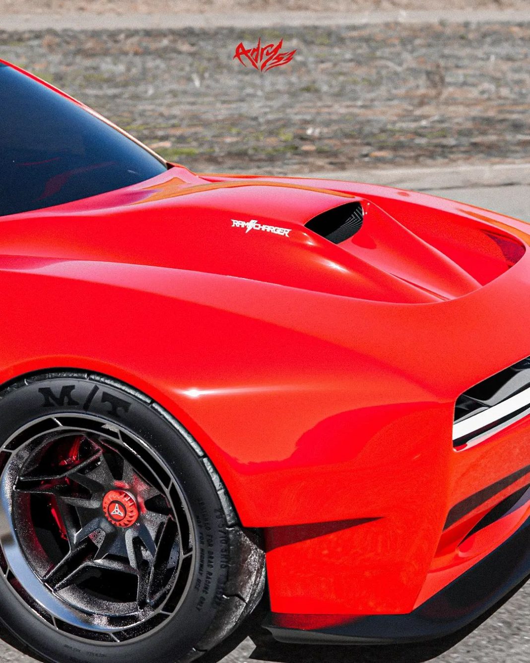 2024 Dodge Charger Banshee With Widebody and EV Blower Tech Marks