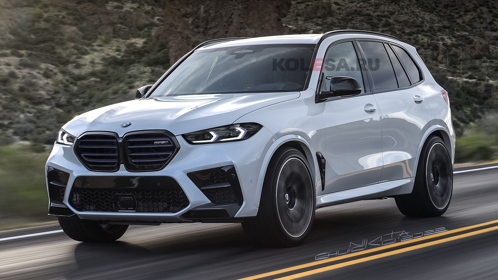2024 BMW X5 M Reveals Big Kidney Grille Changes in Accurate Rendering