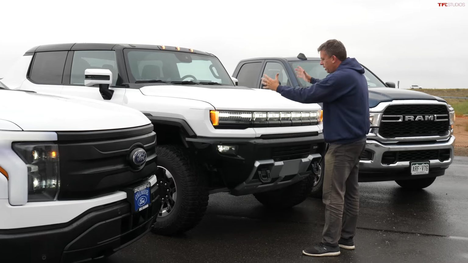 Hummer EV and Ford F150 Lightning Weight Test Has Surprising Results