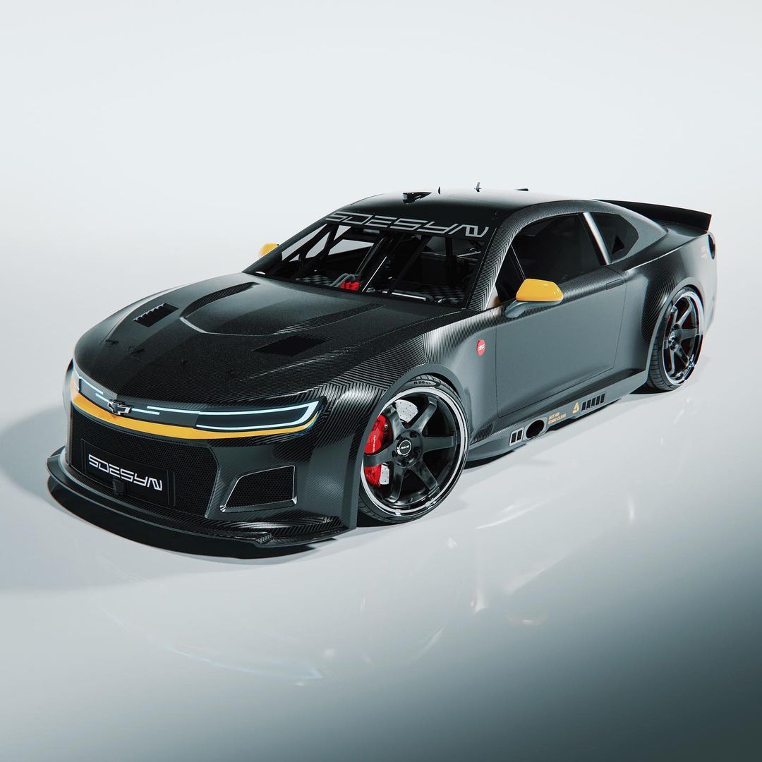 2024 Chevrolet Camaro EV Unofficial Concept Flexes E Muscle And NASCAR 