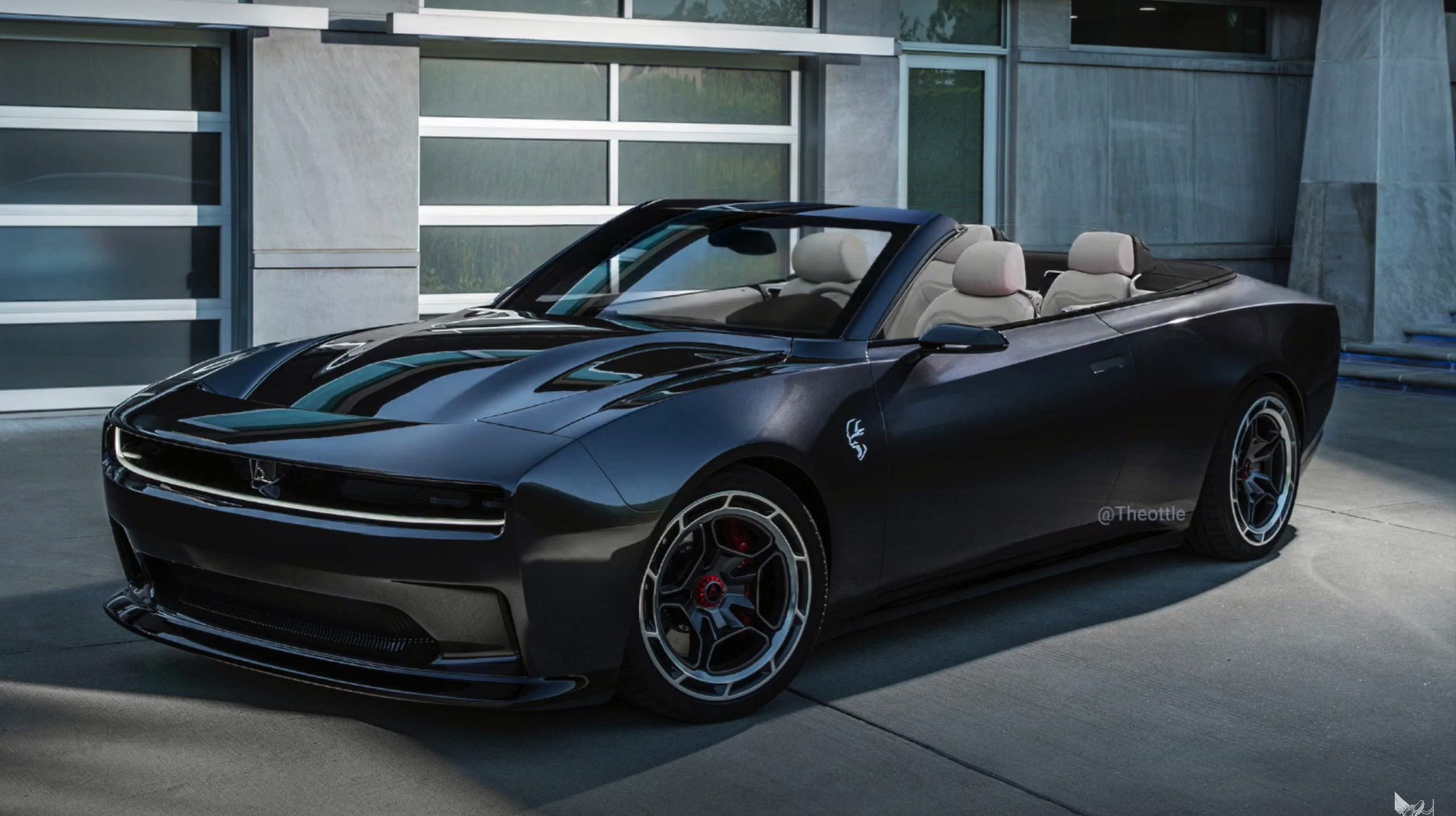 Electric Dodge Charger Daytona SRT Convertible Dreams Big for 2024