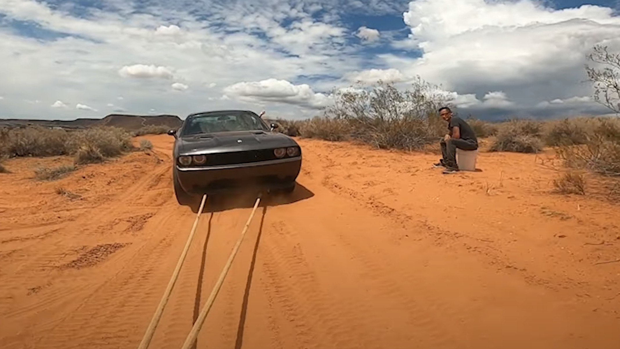 Dodge Challenger Gets Stuck Off-Roading, Stabbed Radiator Doesn't Help ...