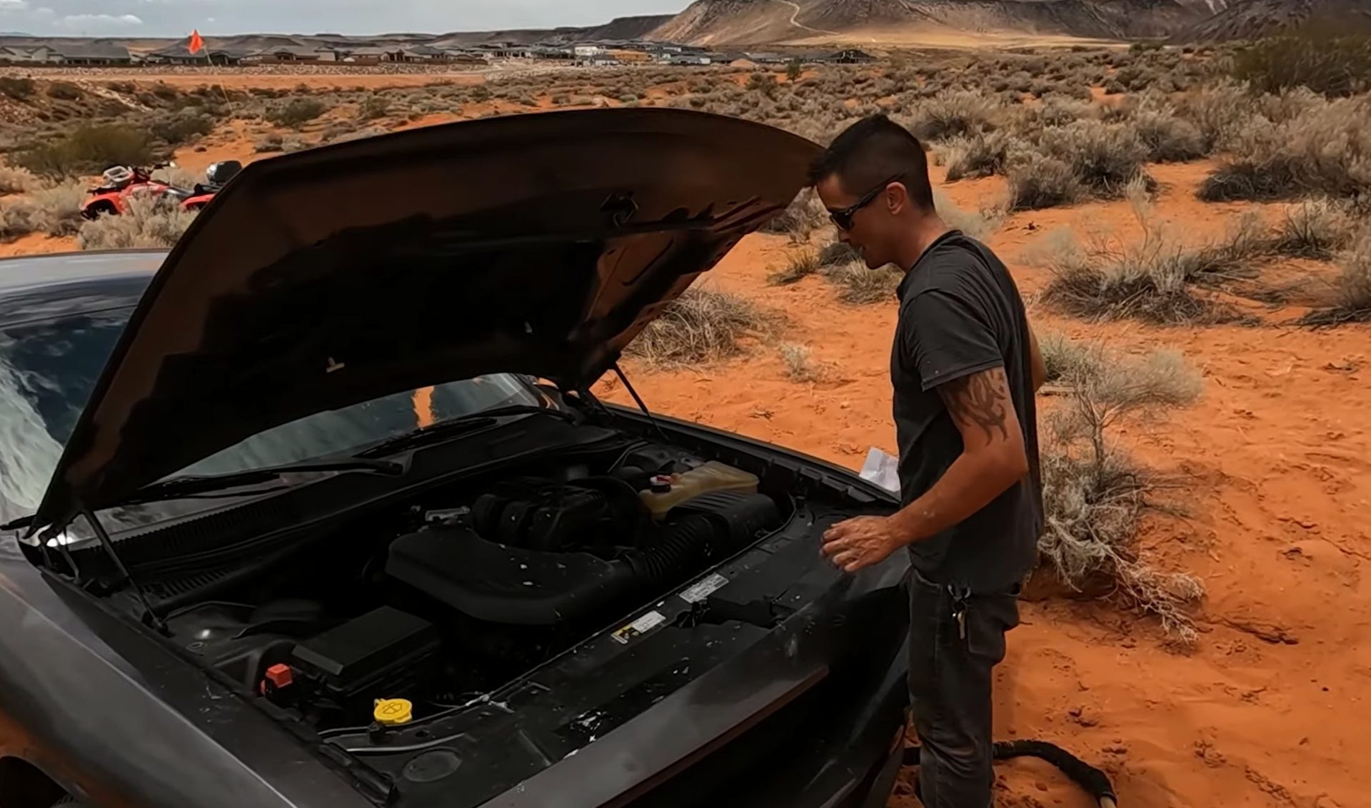 Dodge Challenger Gets Stuck Off-Roading, Stabbed Radiator Doesn't Help ...