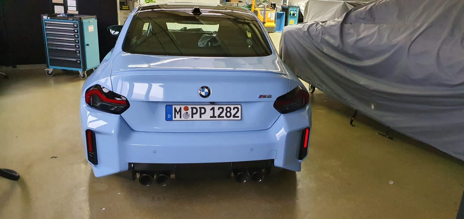 2023 BMW M2 (G87) Leak Fully Reveals Radical Rear Bumper, Boxy Design