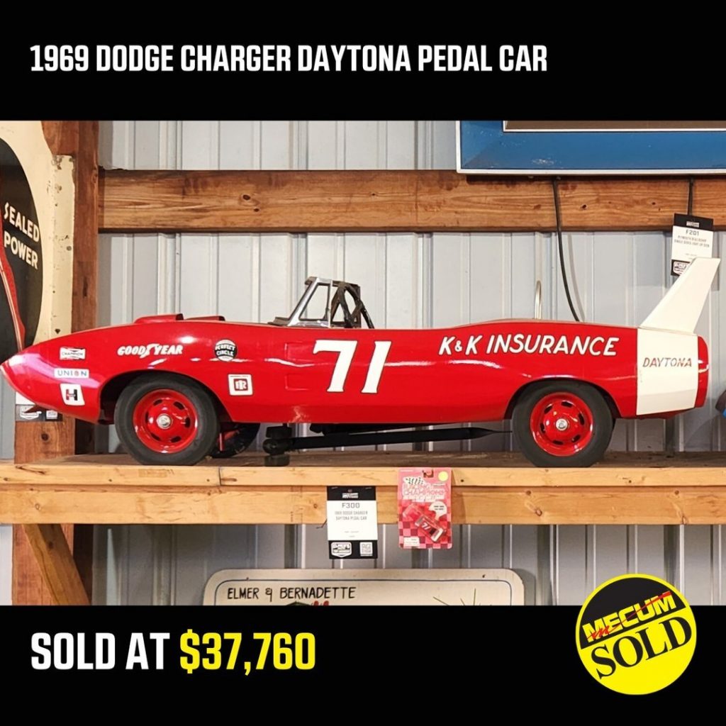 Plymouth Superbird and Dodge Daytona Pedal Car Collection Sells for