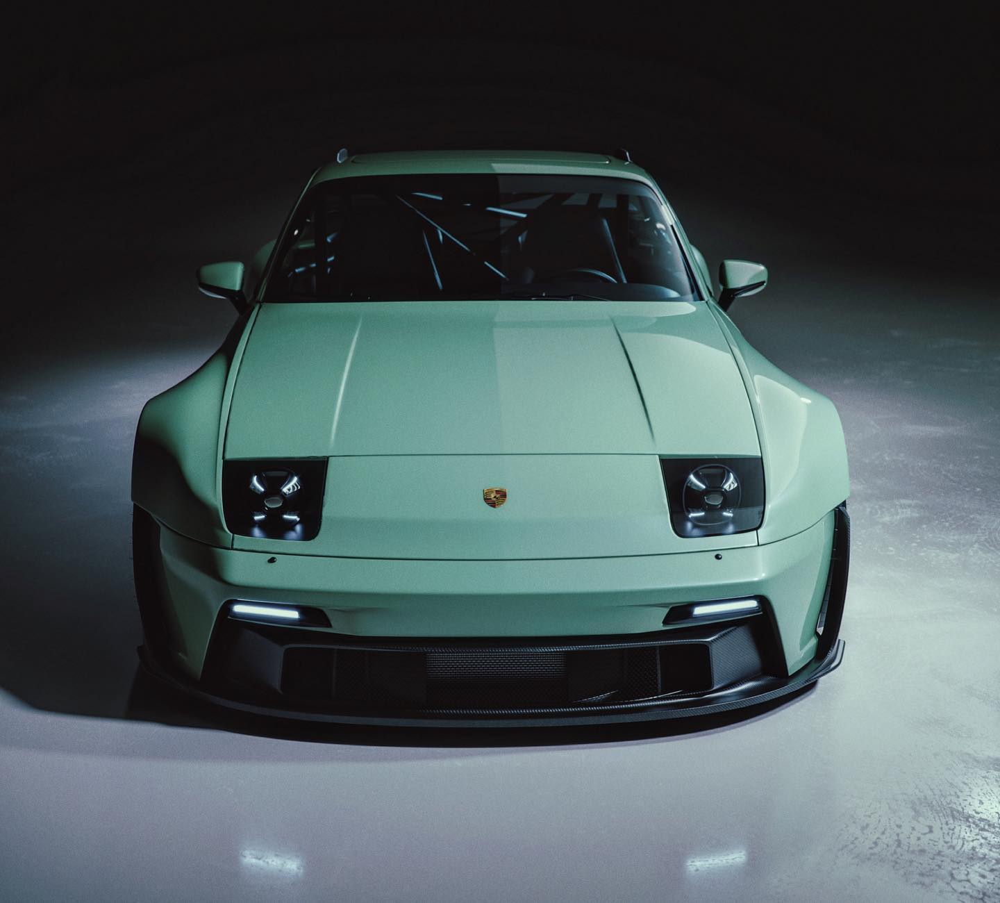 Porsche 944 Turbo RS Digitally Borrows 992 GT3 RS CarbonFiber Widebody
