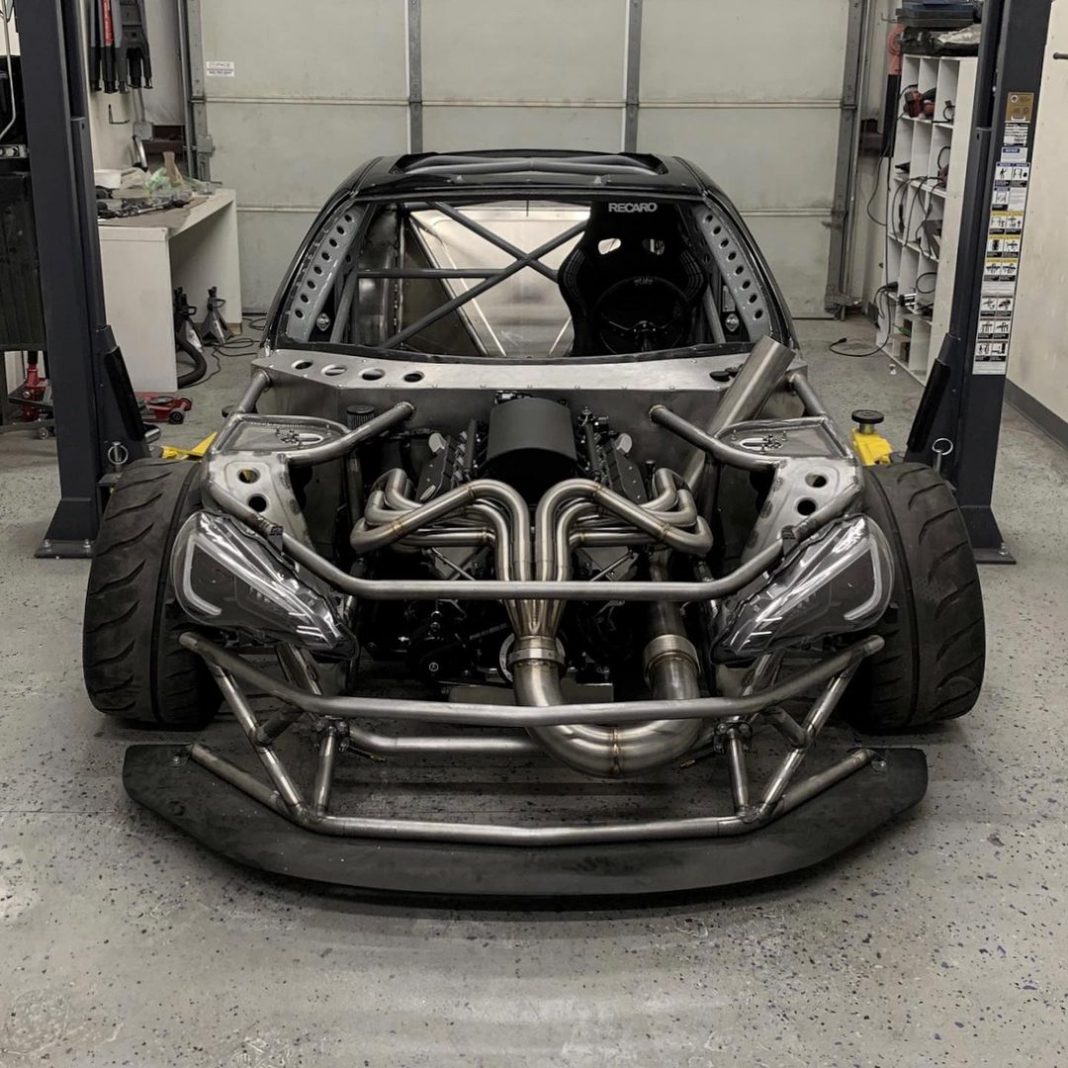 Tube Chassis Toyota GT86 With "Backwards" LS Swap, Insane 8to1
