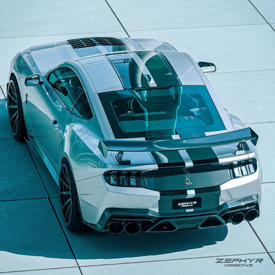 S650 Ford Mustang Shelby GT500 Keeps Supercharged V8 Stance for 2026MY Rendering