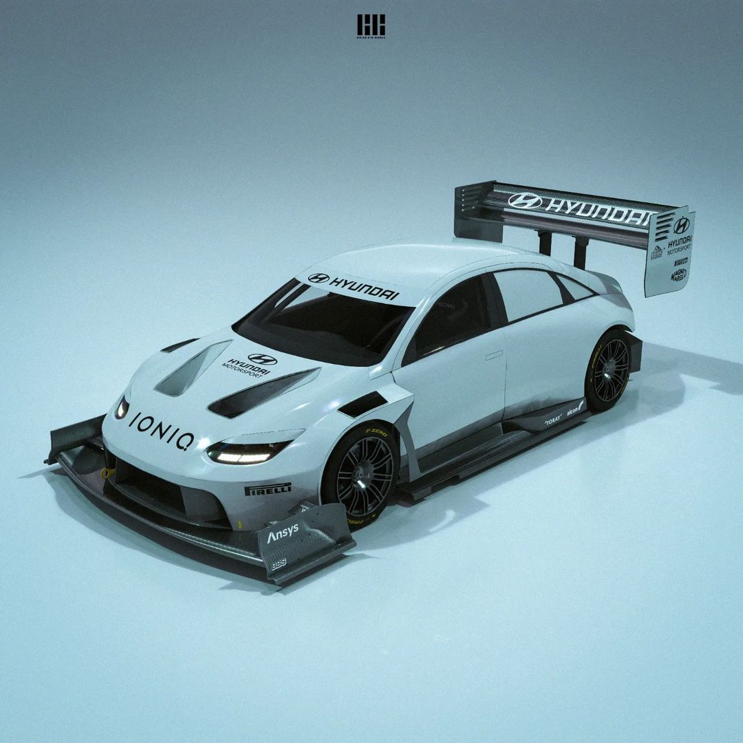 Hyundai Ioniq 6 Electric Race Car for Pikes Peak Gets a Digital Head Start