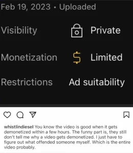 WhistlinDiesel's Ferrari Video Got Demonetized by YouTube, He's