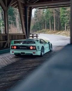 Ferrari F40 Repainted Mint Green (Verde Pallido) photographed by Alex Penfold