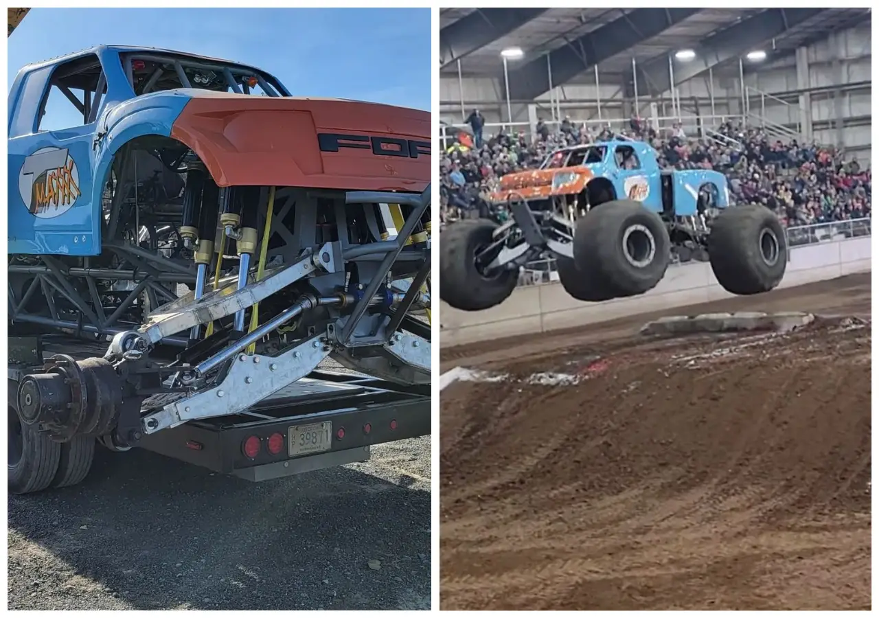 Monster Truck With Independent Suspension Does PillowSoft Landing