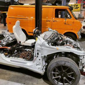 Tesla-Swapped Ford Van