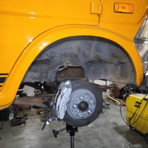 Tesla-Swapped Ford Van brakes