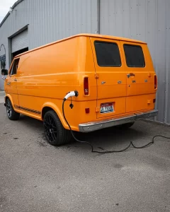 Tesla-Swapped Ford Van