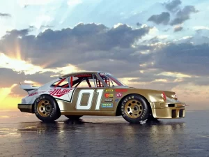 Porsche 911 NASCAR race car rendered by abimelecdesign