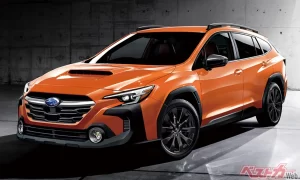 Rugged body cladding turns the Levorg into an Alltrack