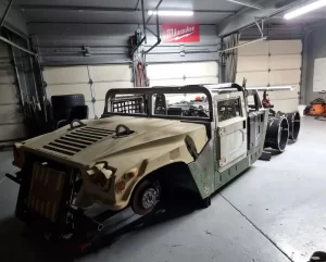 Hellcat-swapped Humvee 6x6