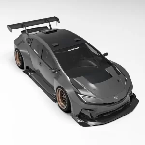 2023 Prius widebody kit rendering by BradBuilds