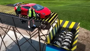 MrBeast puts Lamborghini in shredder