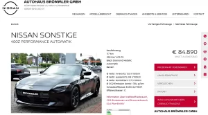 Nissan dealer importing 400Z to Europe (Germany)