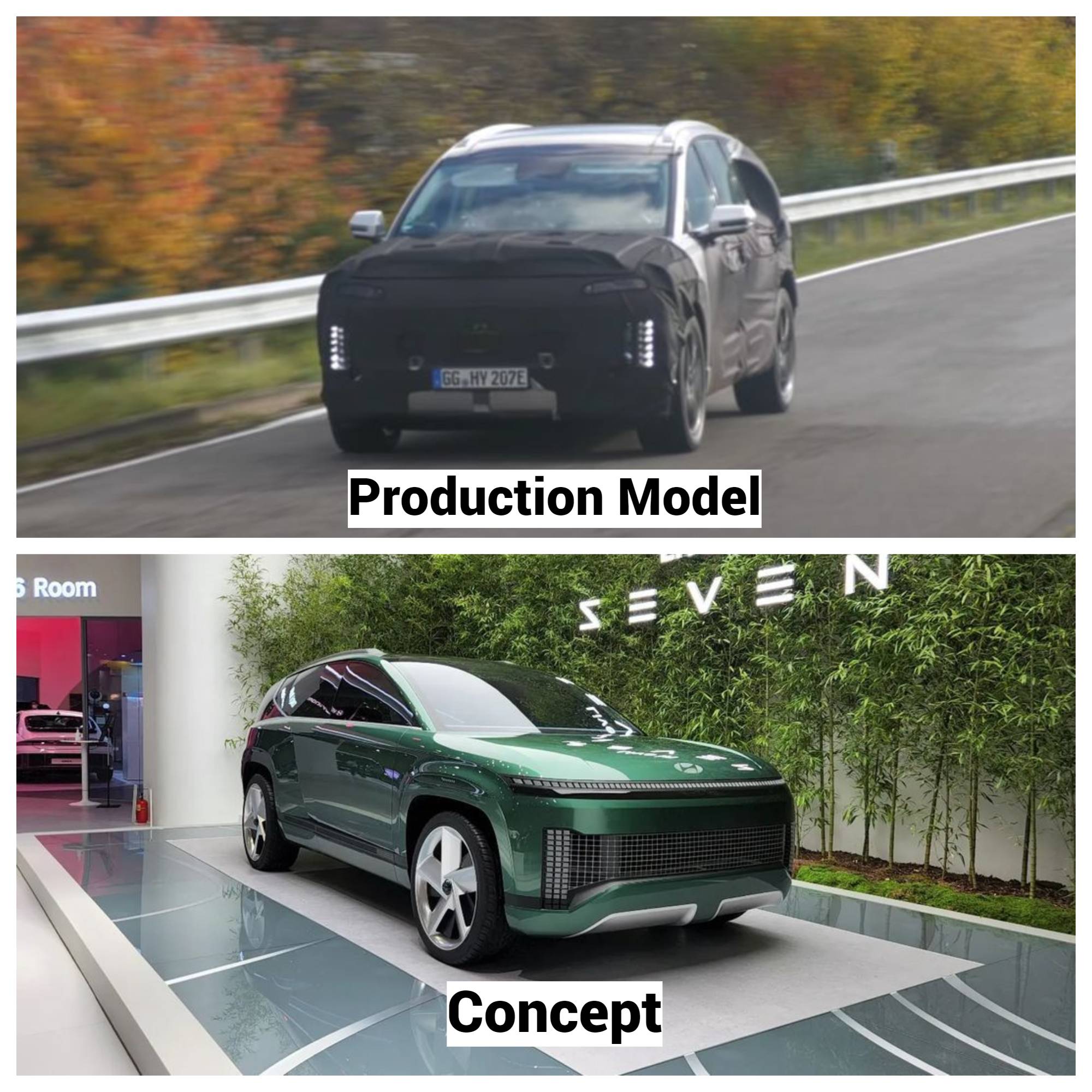 2025 Hyundai Ioniq 7 Electric 7Seater SUV Looks Ready for Production