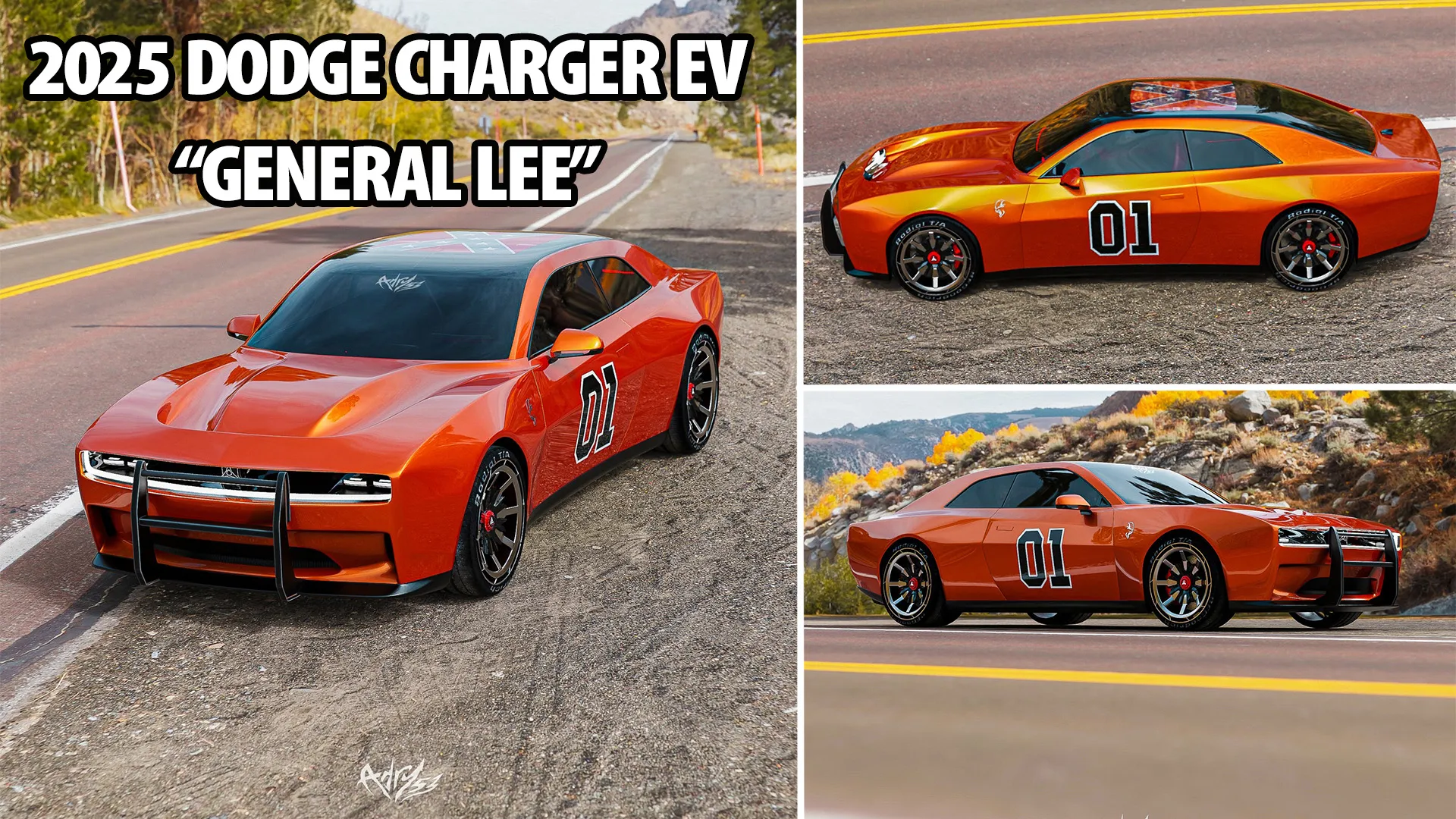 2025 Dodge Charger "General Lee" Is a Daytona EV in Dukes of Hazzard Colors